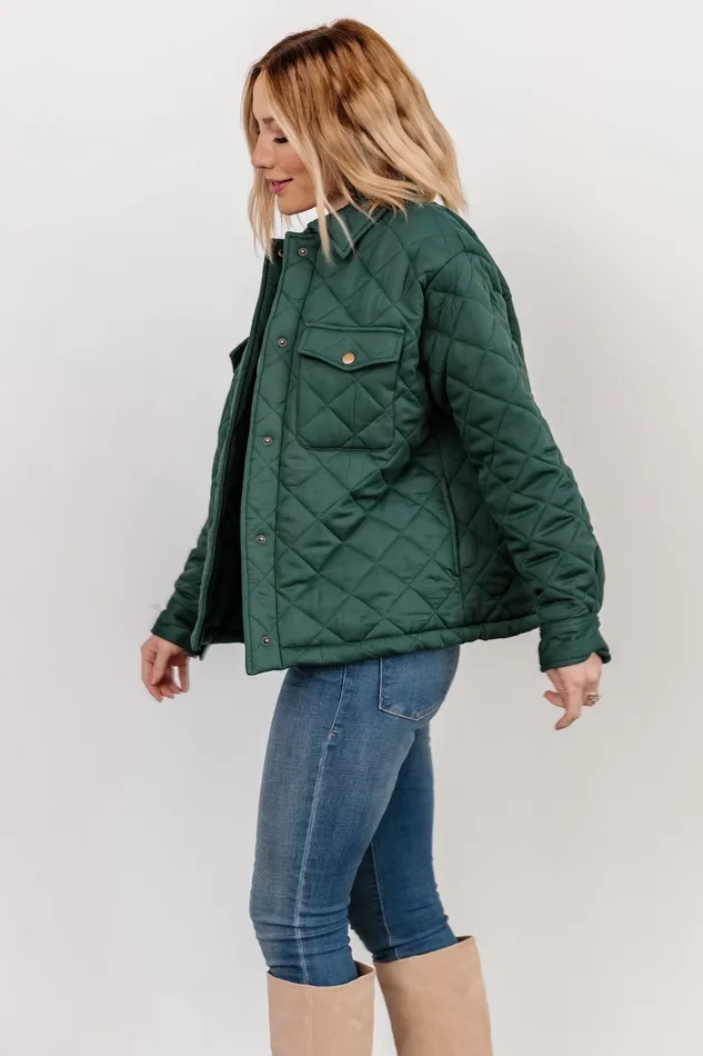Women Outerwear Baltic Born Nadia Button Up Jacket Emerald