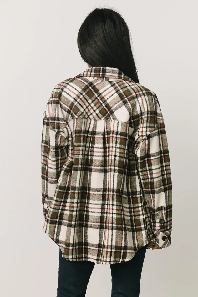 Women Outerwear Baltic Born Polson Plaid Shacket Ivory Multi Women Outerwear Baltic Born Polson Plaid Shacket Ivory Multi