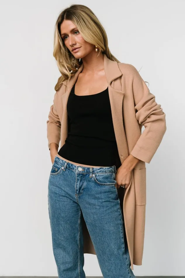 Women Outerwear Baltic Born Roland Long Jacket Light Camel Women Outerwear Baltic Born Roland Long Jacket Light Camel