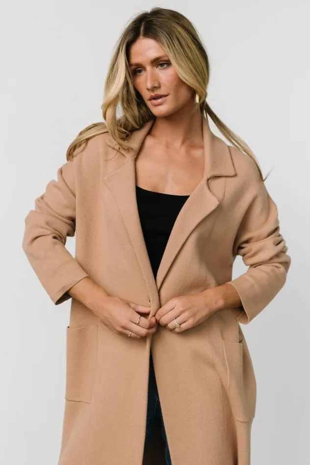 Women Outerwear Baltic Born Roland Long Jacket Light Camel Women Outerwear Baltic Born Roland Long Jacket Light Camel