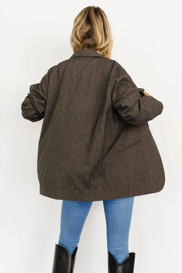 Women Outerwear Baltic Born Thorpe Oversized Blazer Charcoal
