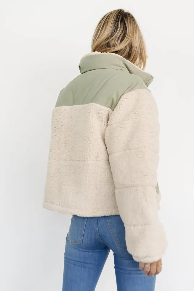 Women Outerwear Baltic Born Weekender Sherpa Puffer Jacket Oatmeal Sage Women Outerwear Baltic Born Weekender Sherpa Puffer Jacket Oatmeal Sage