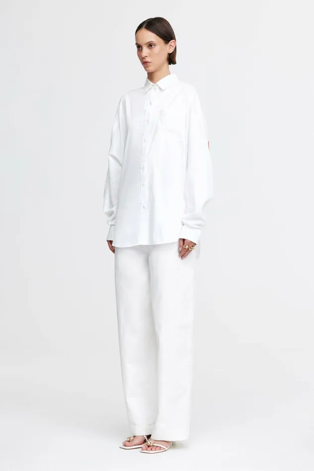 Women OVERTON SHIRT Berry Poppy Fleur Acler Tops