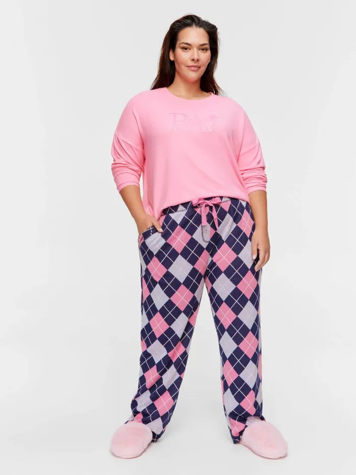 Women PA Plus Argyle Straight Leg Pj Pant Multi Peter Alexander Online Only Styles