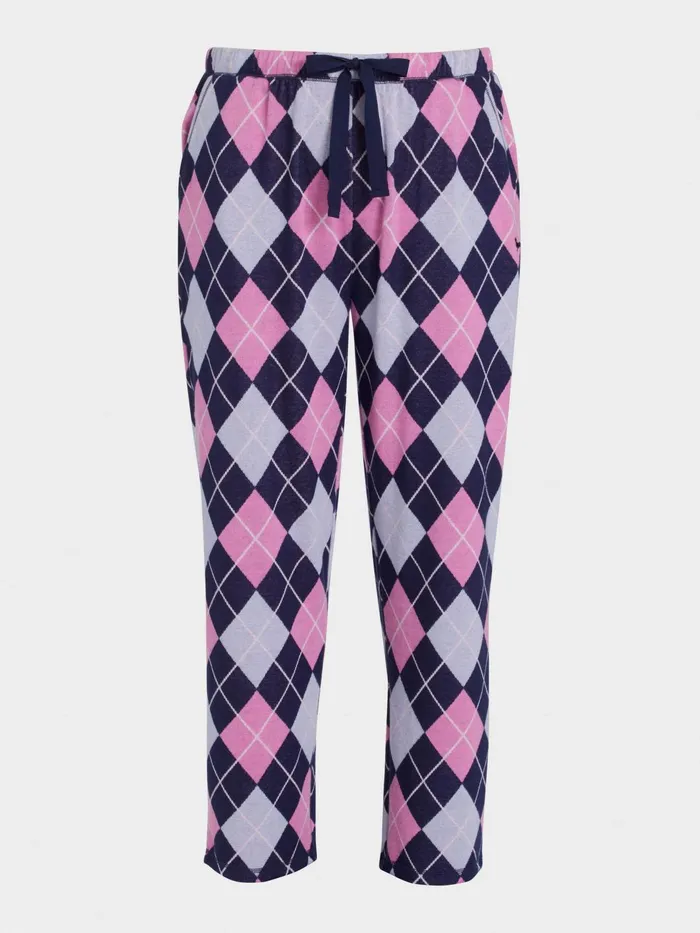 Women PA Plus Argyle Straight Leg Pj Pant Multi Peter Alexander Online Only Styles
