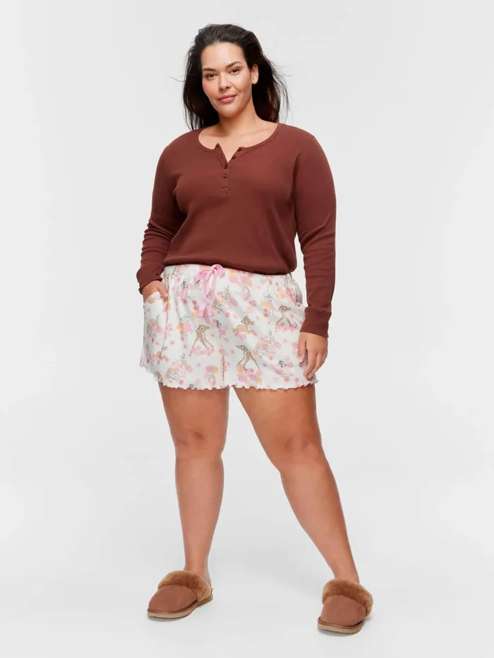 Women PA Plus Bambi Pointelle Mini Short Multi Peter Alexander Shorts