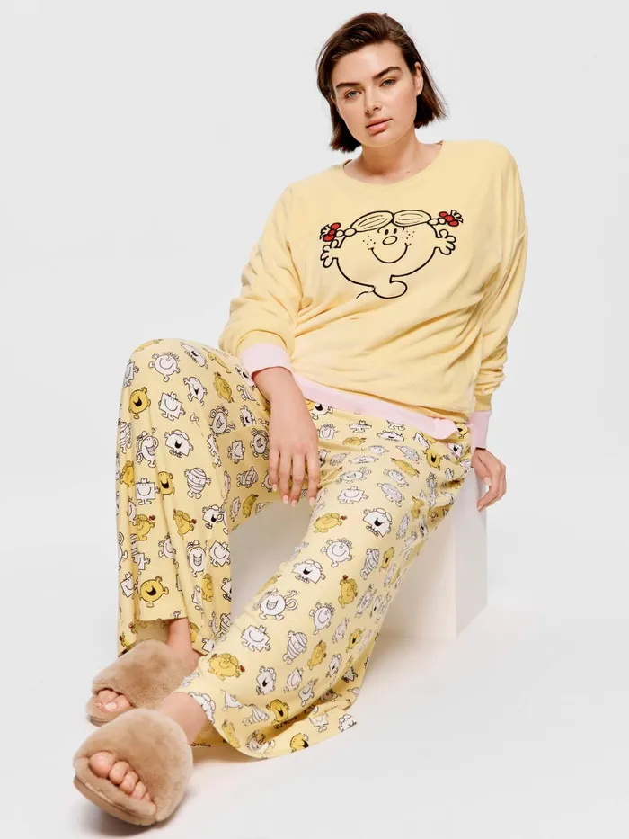 Women PA Plus Little Miss Plush Wide Leg Pj Pant Multi Peter Alexander Pants