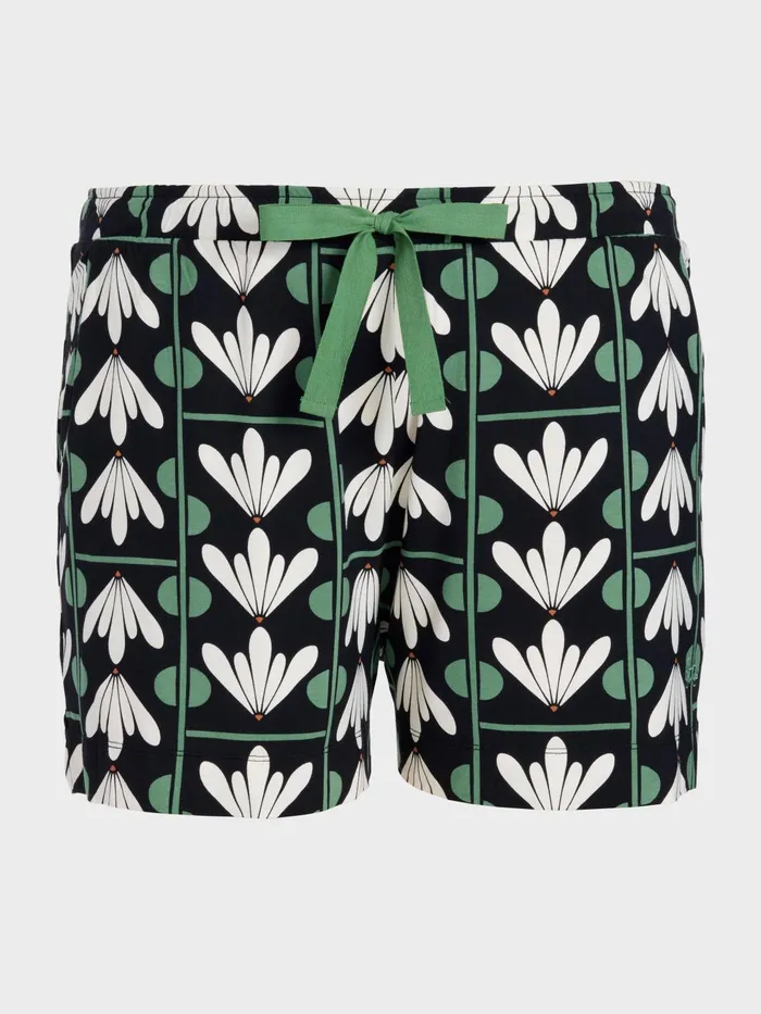 Women PA Plus Lotus Bamboo Blend Mid Short Multi Peter Alexander Shorts