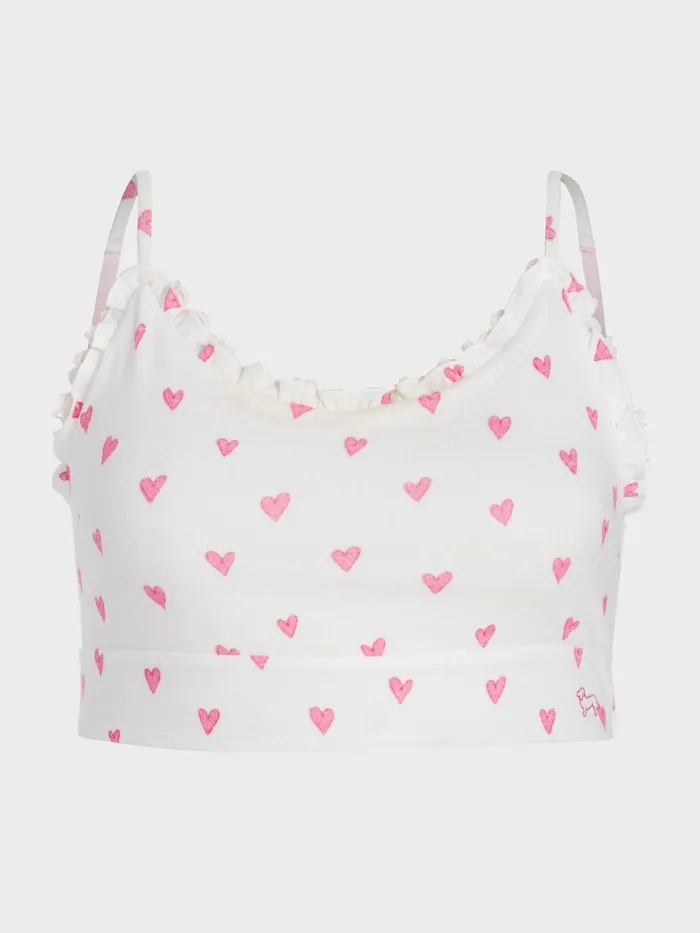 Women PA Plus Love Me Fuzzy Crop Top Multi Peter Alexander Tops