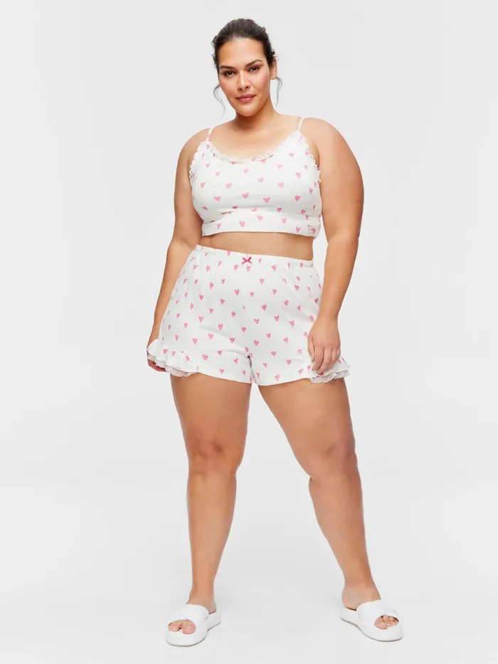 Women PA Plus Love Me Fuzzy Frill Mini Short Multi Peter Alexander Shorts