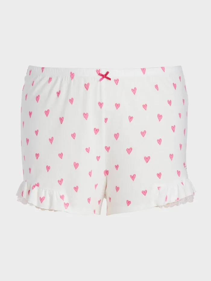 Women PA Plus Love Me Fuzzy Frill Mini Short Multi Peter Alexander Shorts