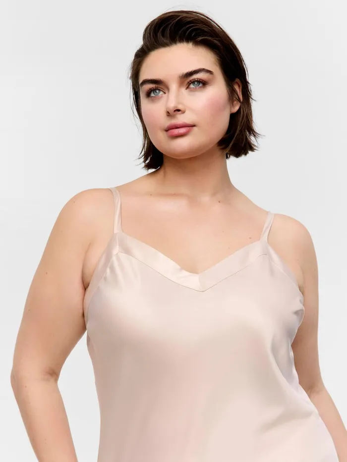 Women PA Plus Nude Satin Slip Nude Peter Alexander Nighties