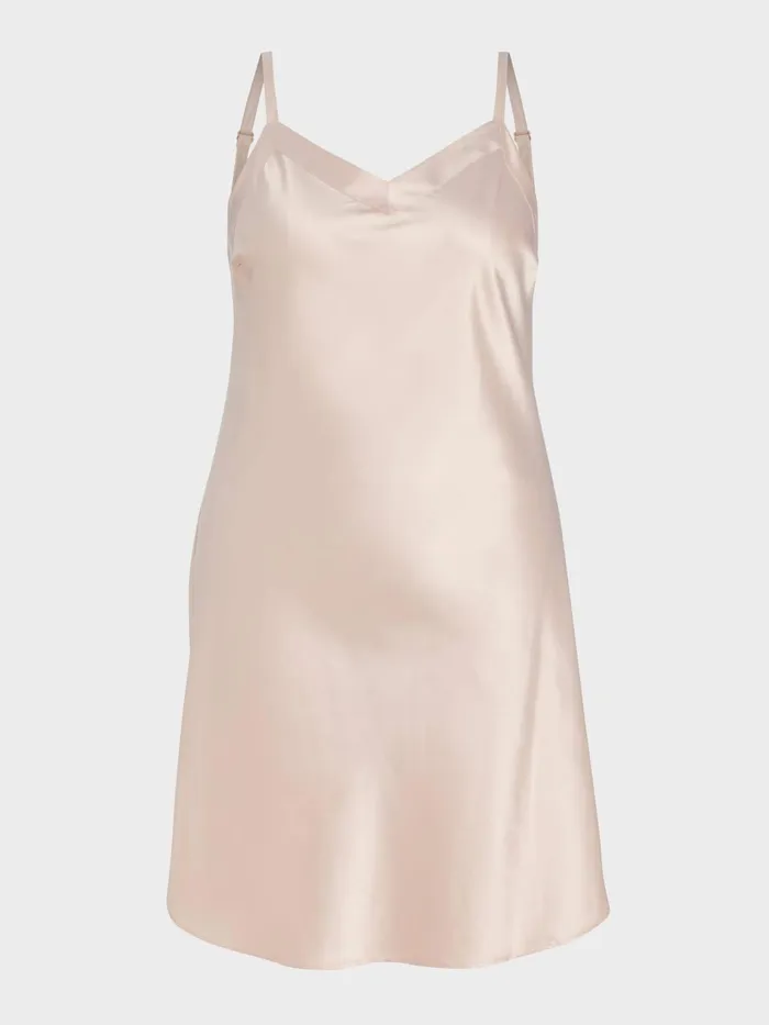 Women PA Plus Nude Satin Slip Nude Peter Alexander Nighties