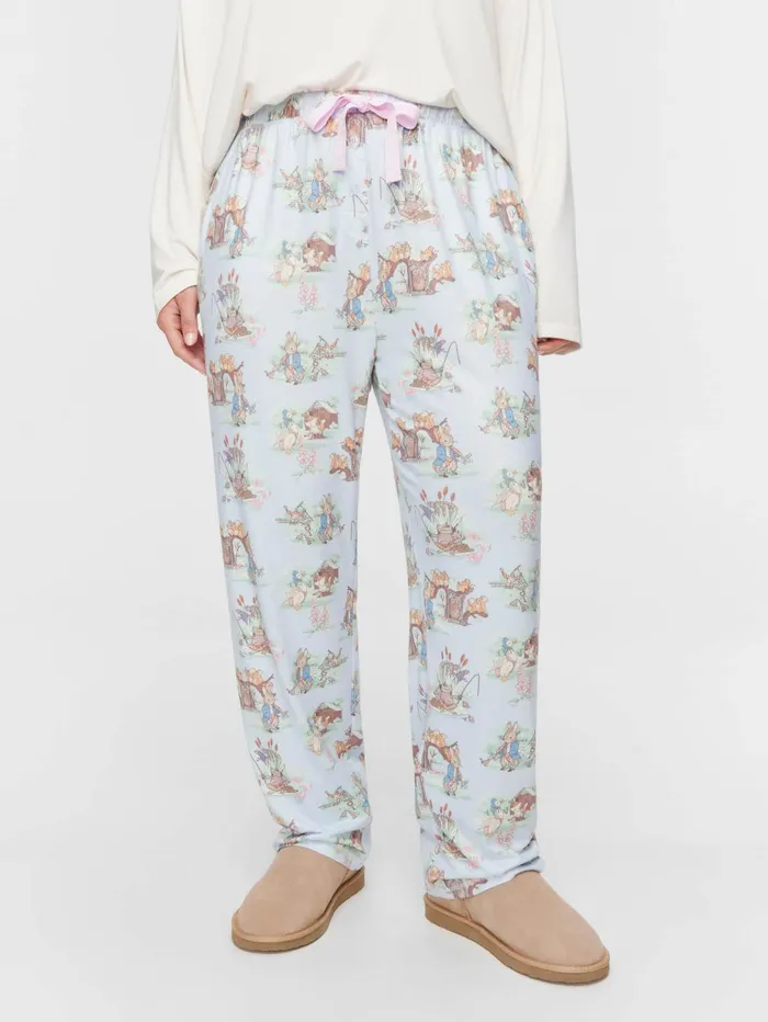 Women PA Plus Peter Rabbit Plush Tapered Pj Pant Multi Peter Alexander Pants