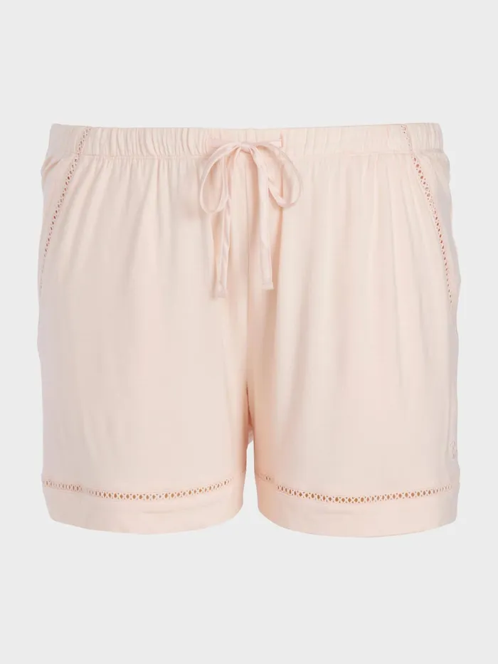 Women PA Plus Soft Pink Bamboo Jersey Long Short Pink Peter Alexander Shorts