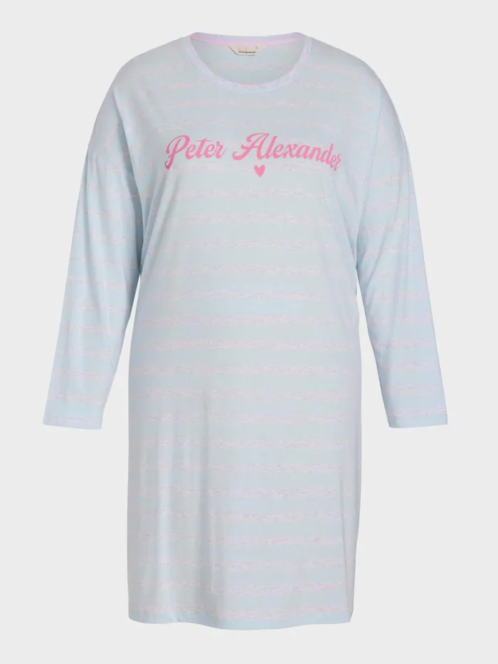 Women PA Plus Stripe Long Sleeve Sleep Tee Multi Peter Alexander Nighties