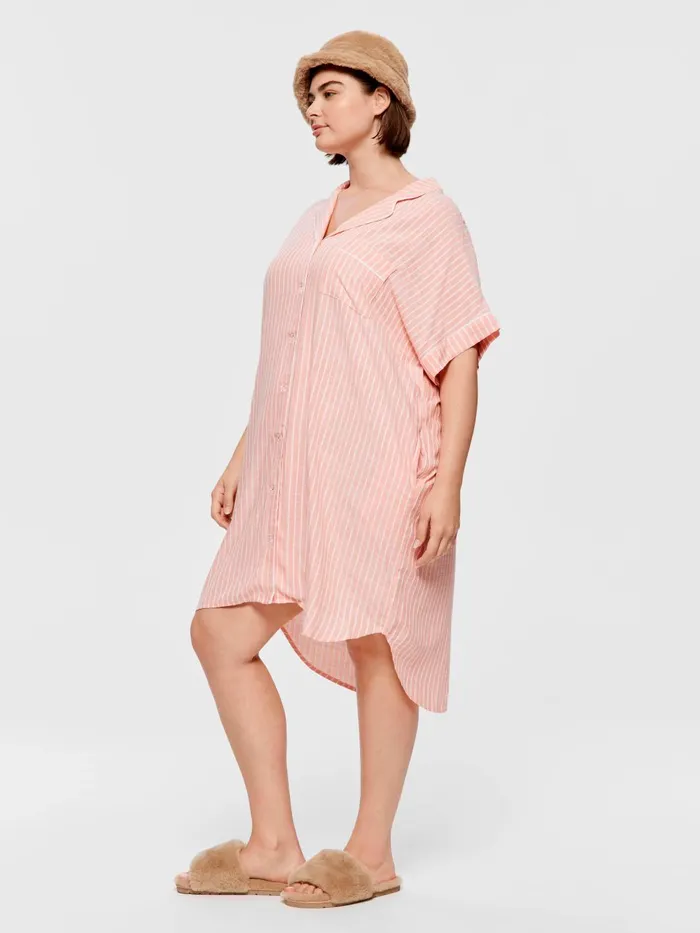 Women PA Plus Textured Boyfriend Nightshirt Multi Peter Alexander Nighties