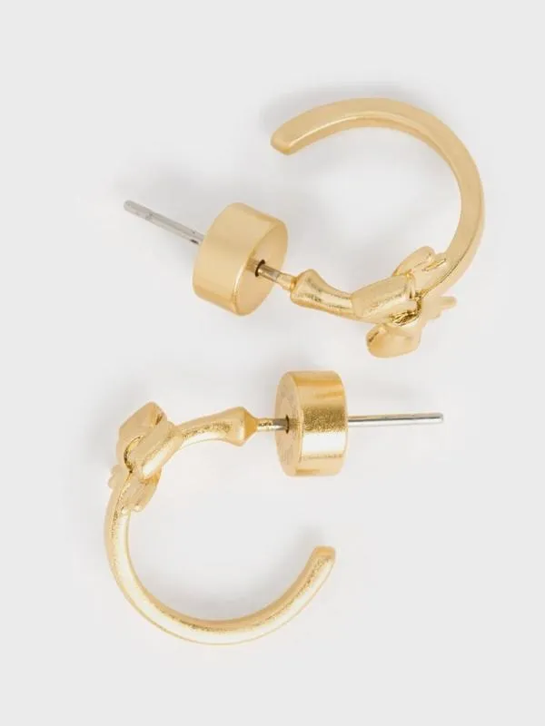Women Paige Ribbon Stud Earrings 8211 Brush Gold CHARLES and KEITH Earrings Women Paige Ribbon Stud Earrings 8211 Brush Gold CHARLES and KEITH Earrings