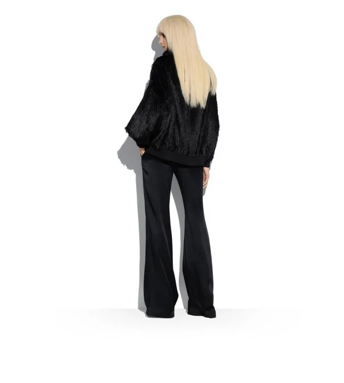 Women Pants and Shorts Tom Ford Fluid DoubleFaced Satin Wide Leg Pants Black Women Pants and Shorts Tom Ford Fluid DoubleFaced Satin Wide Leg Pants Black