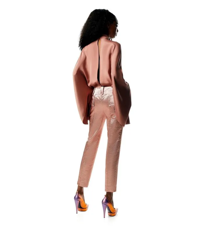 Women Pants and Shorts Tom Ford Iridescent Sable Pants Powder Pink Women Pants and Shorts Tom Ford Iridescent Sable Pants Powder Pink