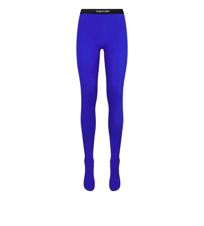 Women Pants and Shorts Tom Ford Stretch Lycra Leggings Cobalt Blue
