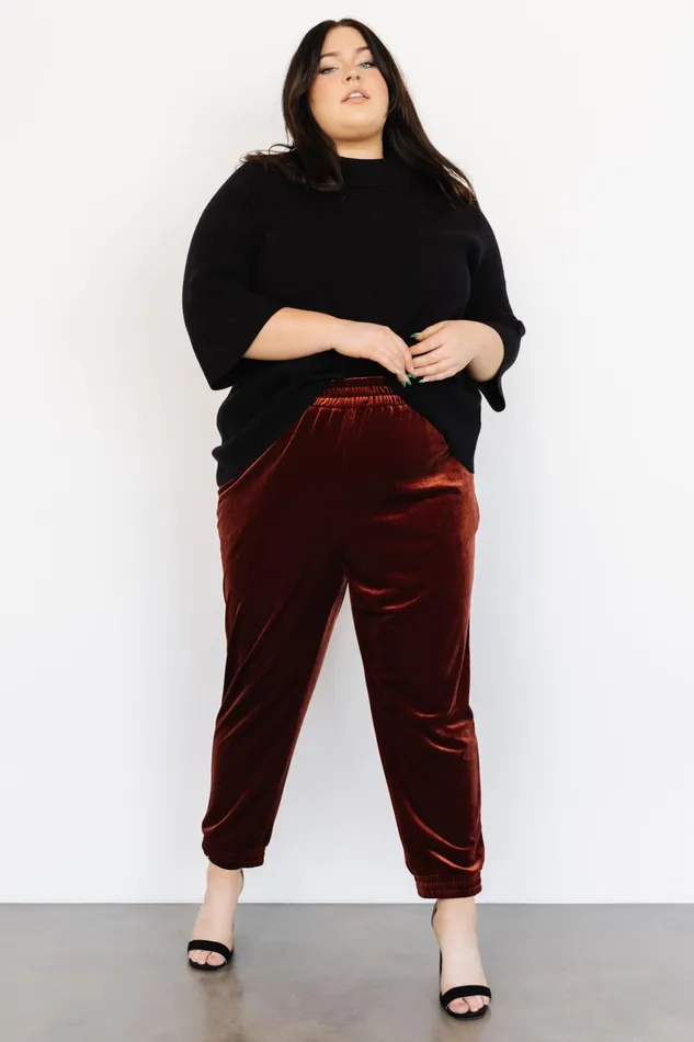 Women Pants Baltic Born Archie Velvet Jogger Pants Cinnamon Women Pants Baltic Born Archie Velvet Jogger Pants Cinnamon