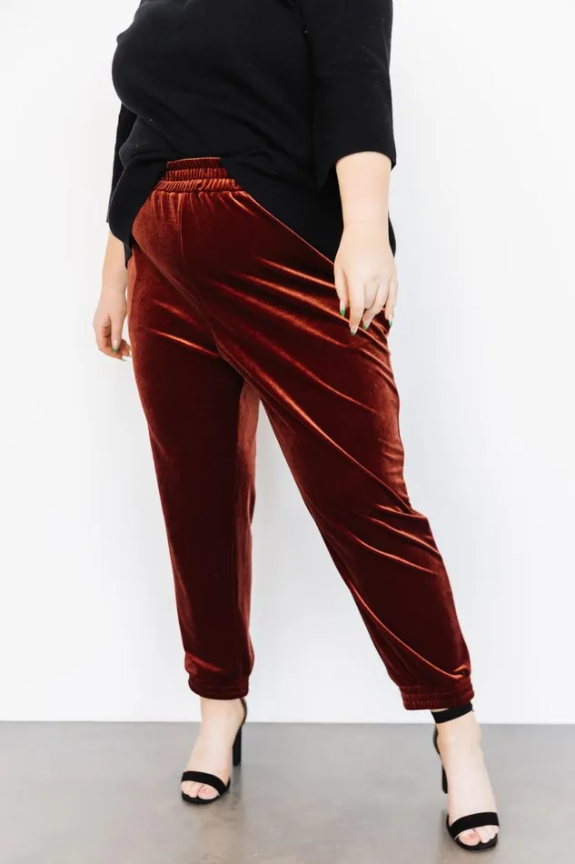 Women Pants Baltic Born Archie Velvet Jogger Pants Cinnamon Women Pants Baltic Born Archie Velvet Jogger Pants Cinnamon