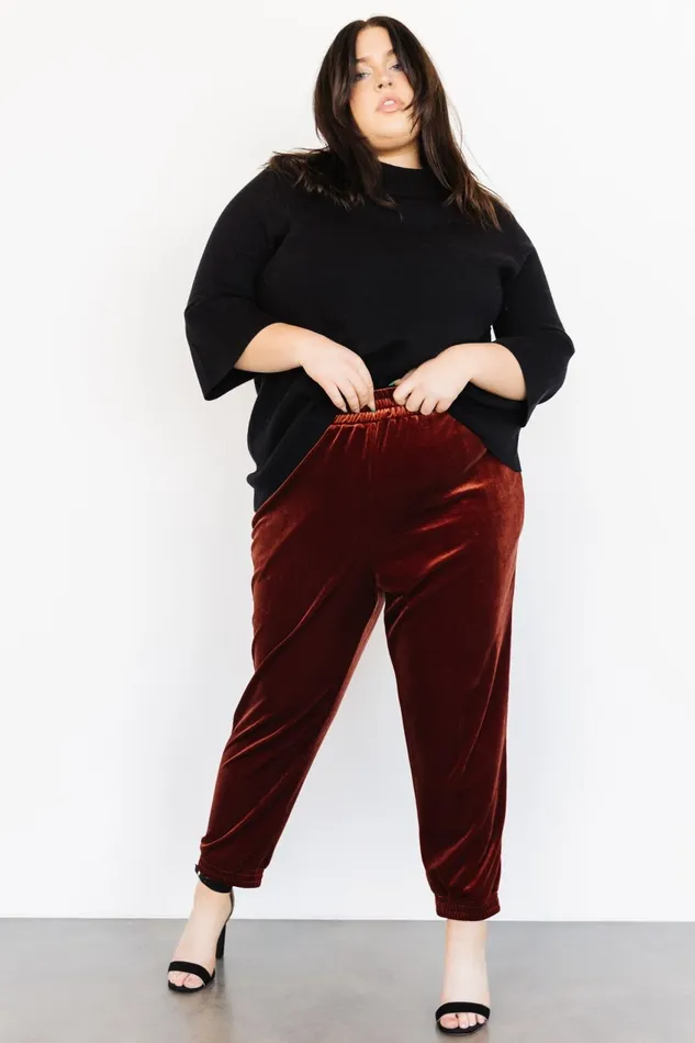 Women Pants Baltic Born Archie Velvet Jogger Pants Cinnamon Women Pants Baltic Born Archie Velvet Jogger Pants Cinnamon