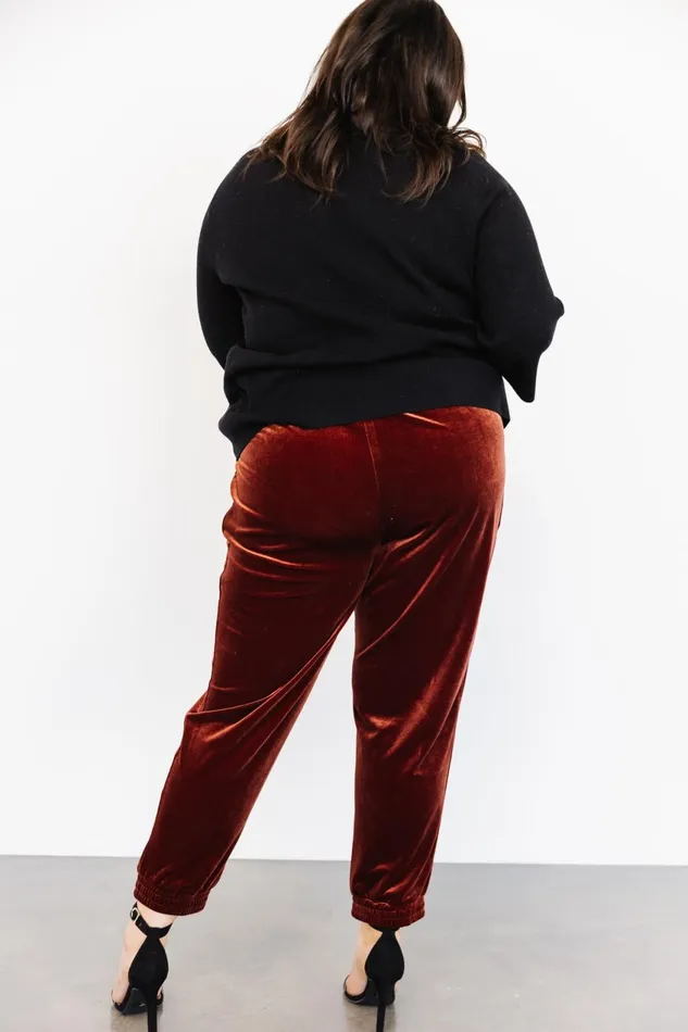 Women Pants Baltic Born Archie Velvet Jogger Pants Cinnamon Women Pants Baltic Born Archie Velvet Jogger Pants Cinnamon