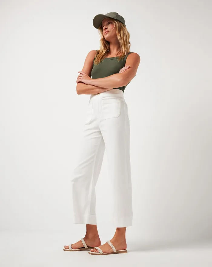 Women Pants TravisMathew EVERYDAY ANKLE PANT White