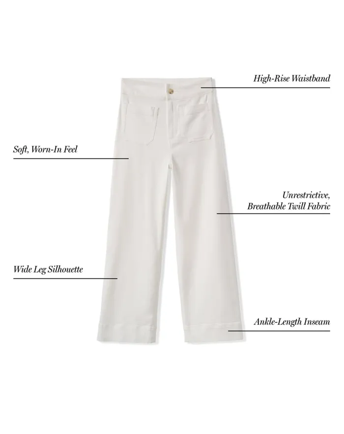 Women Pants TravisMathew EVERYDAY ANKLE PANT White