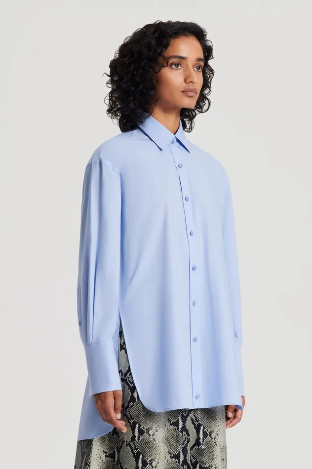 Women PARACHUTE COTTON SHIRT CORNFLOWER Tops Scanlan Theodore