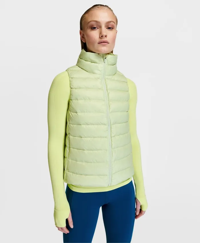 Women Pathfinder Packable Gilet Lucent Green Sweaty Betty Coats and Jackets