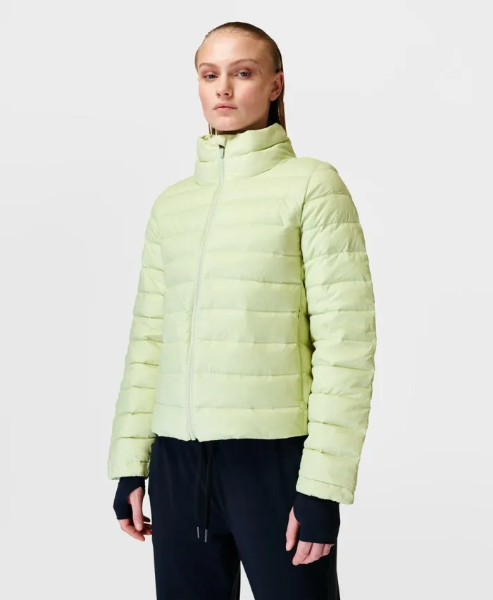 Women Pathfinder Packable Jacket Lucent Green Sweaty Betty Coats and Jackets