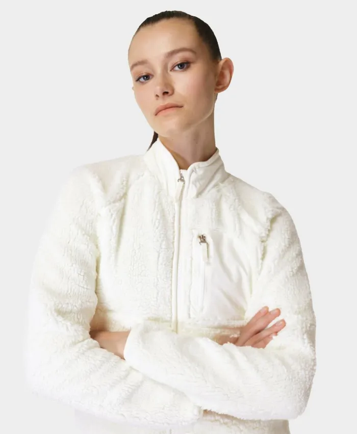 Women Pennine Zip Up Lily White Sweaty Betty Jumpers Hoodies