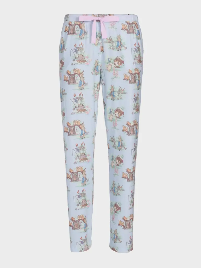 Women Peter Rabbit Plush Long Tapered Pj Pant Multi Peter Alexander Pants