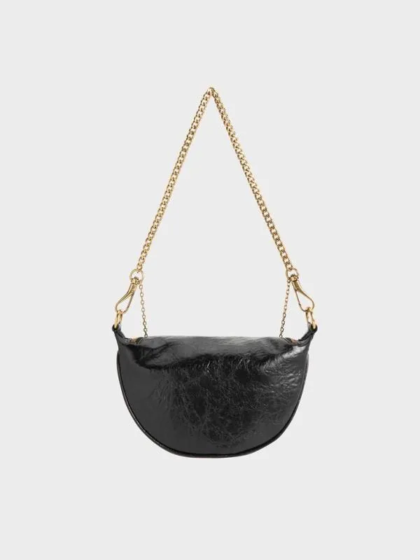 Women Philomena HalfMoon Crossbody Bag 8211 Black CHARLES and KEITH Crossbody Bags