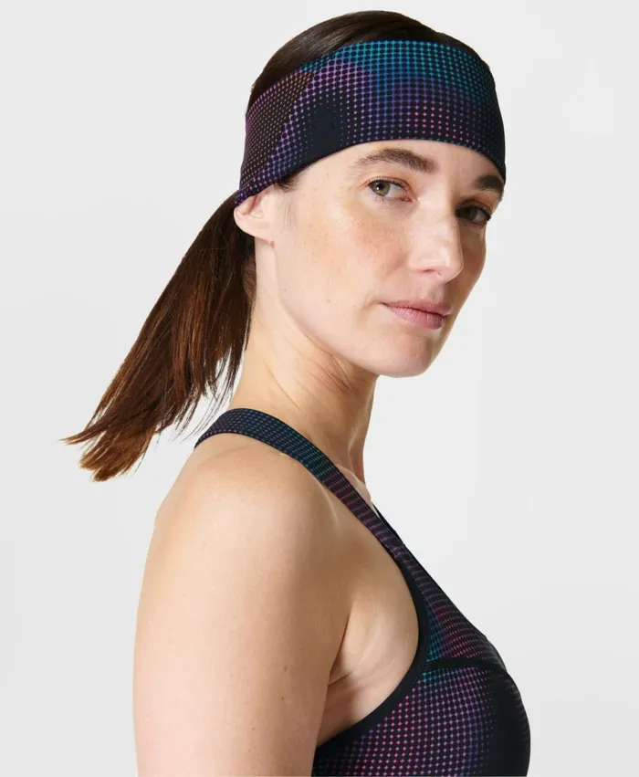 Women Power Headband 20 Black Gradient Dot Print Sweaty Betty Hats Scarves Gloves Women Power Headband 20 Black Gradient Dot Print Sweaty Betty Hats Scarves Gloves