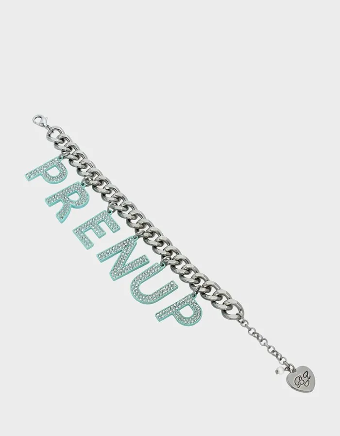 Women PRENUP CHARM BRACELET CRYSTAL Betsey Johnson Women PRENUP CHARM BRACELET CRYSTAL Betsey Johnson