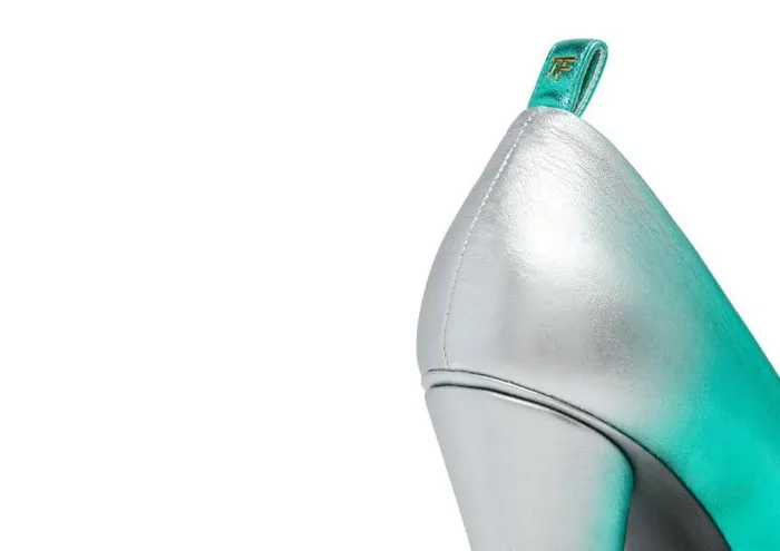 Women Pumps Tom Ford Laminated Leather Pump Lagoon Silver Women Pumps Tom Ford Laminated Leather Pump Lagoon Silver