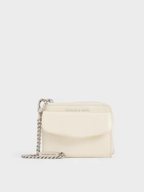 Women Rachel FrontPocket ZipAround Wallet 8211 Cream CHARLES and KEITH Card Holders Women Rachel FrontPocket ZipAround Wallet 8211 Cream CHARLES and KEITH Card Holders
