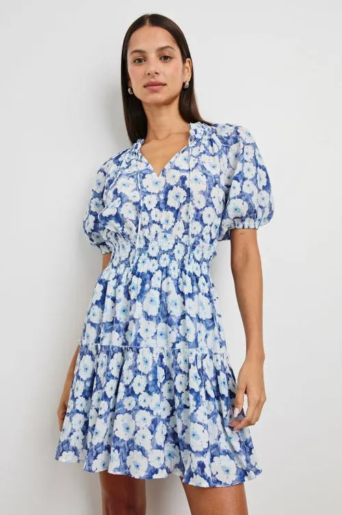 Women Rails Dresses and Rompers Fiorella Dress Blue Floral Women Rails Dresses and Rompers Fiorella Dress Blue Floral