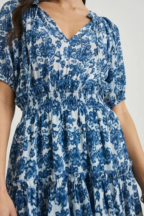 Women Rails Dresses and Rompers Fiorella Dress Chambray Floral Women Rails Dresses and Rompers Fiorella Dress Chambray Floral