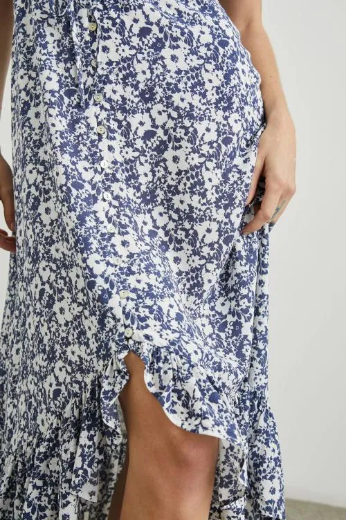 Women Rails Dresses and Rompers Frida Dress Navy White Texture Floral Women Rails Dresses and Rompers Frida Dress Navy White Texture Floral