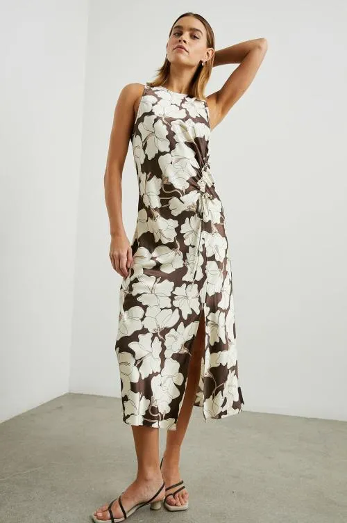 Women Rails Dresses and Rompers Gabriella Dress Mocha Floral Women Rails Dresses and Rompers Gabriella Dress Mocha Floral