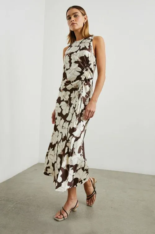 Women Rails Dresses and Rompers Gabriella Dress Mocha Floral Women Rails Dresses and Rompers Gabriella Dress Mocha Floral