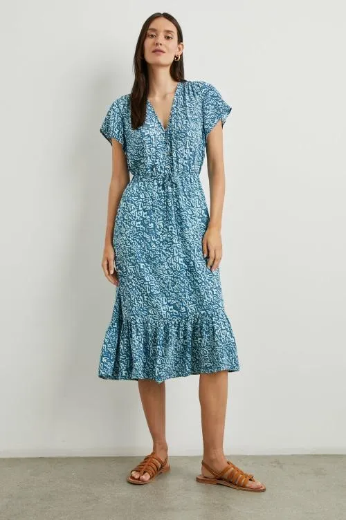 Women Rails Dresses and Rompers Kiki Dress Blue Havana
