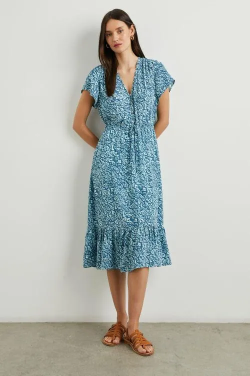 Women Rails Dresses and Rompers Kiki Dress Blue Havana Women Rails Dresses and Rompers Kiki Dress Blue Havana
