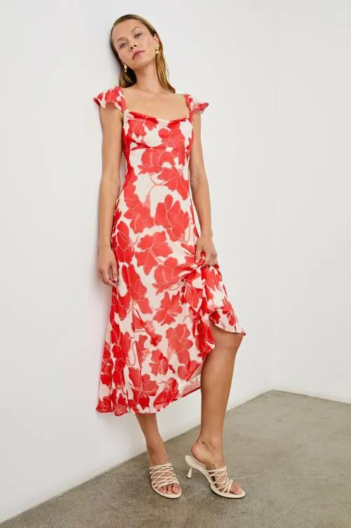Women Rails Dresses and Rompers Marigold Dress Scarlet Hibiscus Women Rails Dresses and Rompers Marigold Dress Scarlet Hibiscus