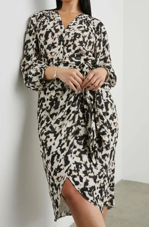 Women Rails Dresses and Rompers Tyra Dress Blurred Cheetah